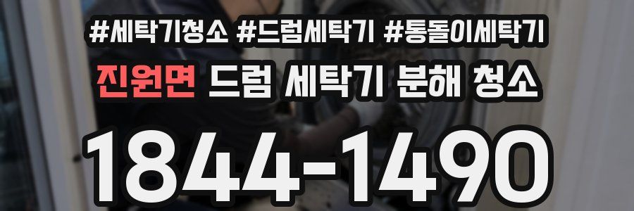 진원면 드럼 세탁기 분해 청소