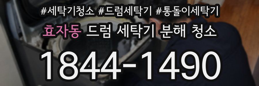 효자동 드럼 세탁기 분해 청소