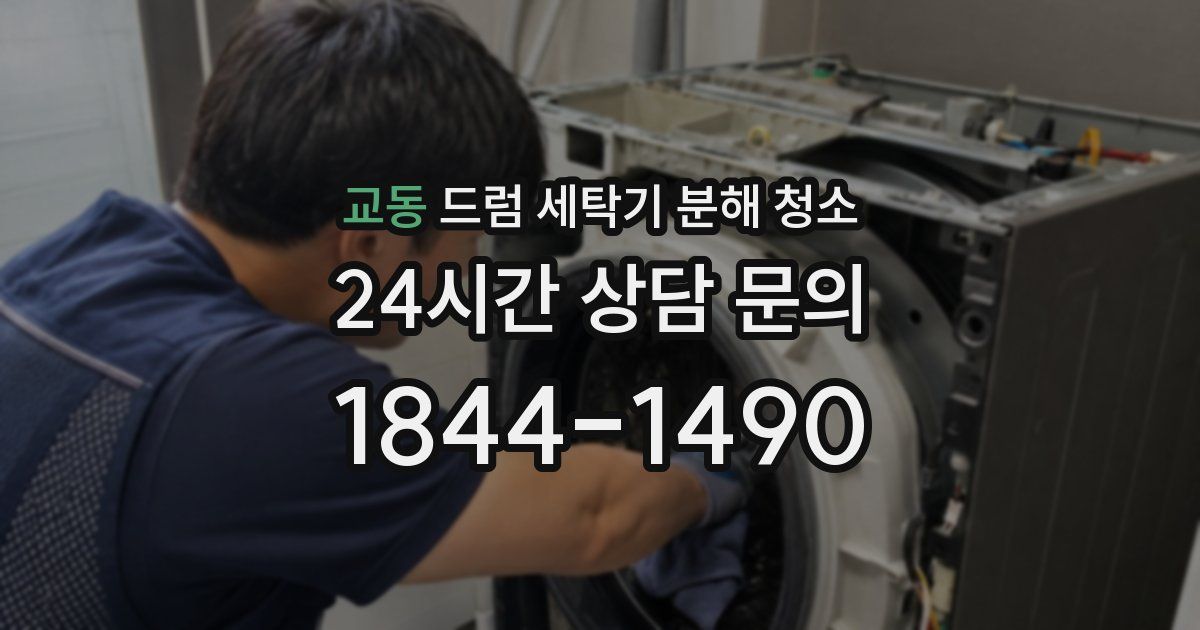 교동 드럼 세탁기 분해 청소