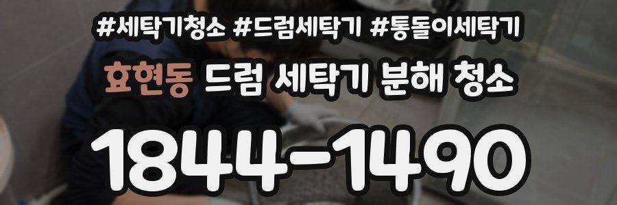 효현동 드럼 세탁기 분해 청소