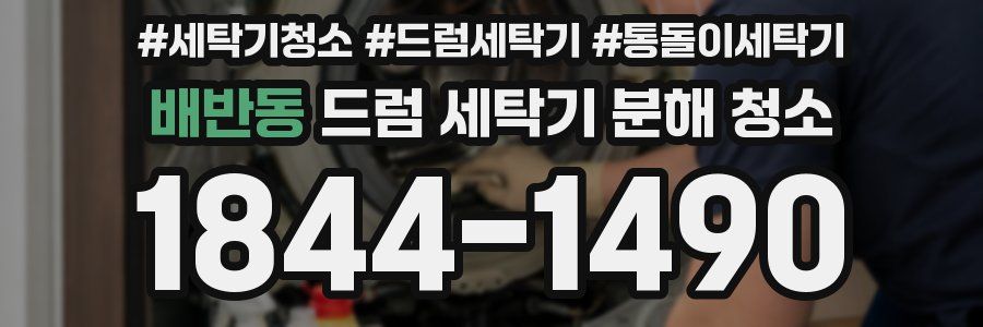 배반동 드럼 세탁기 분해 청소