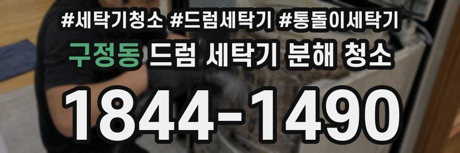 구정동 드럼 세탁기 분해 청소