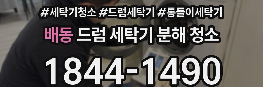 배동 드럼 세탁기 분해 청소