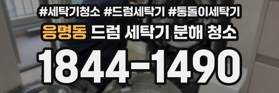 응명동 드럼 세탁기 분해 청소