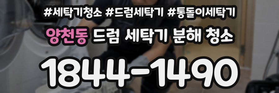 양천동 드럼 세탁기 분해 청소