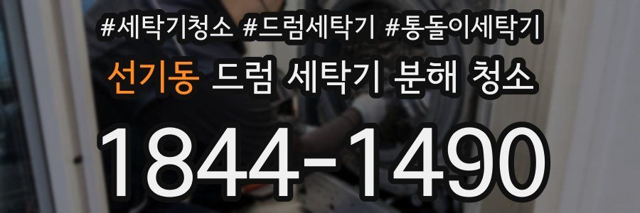 선기동 드럼 세탁기 분해 청소