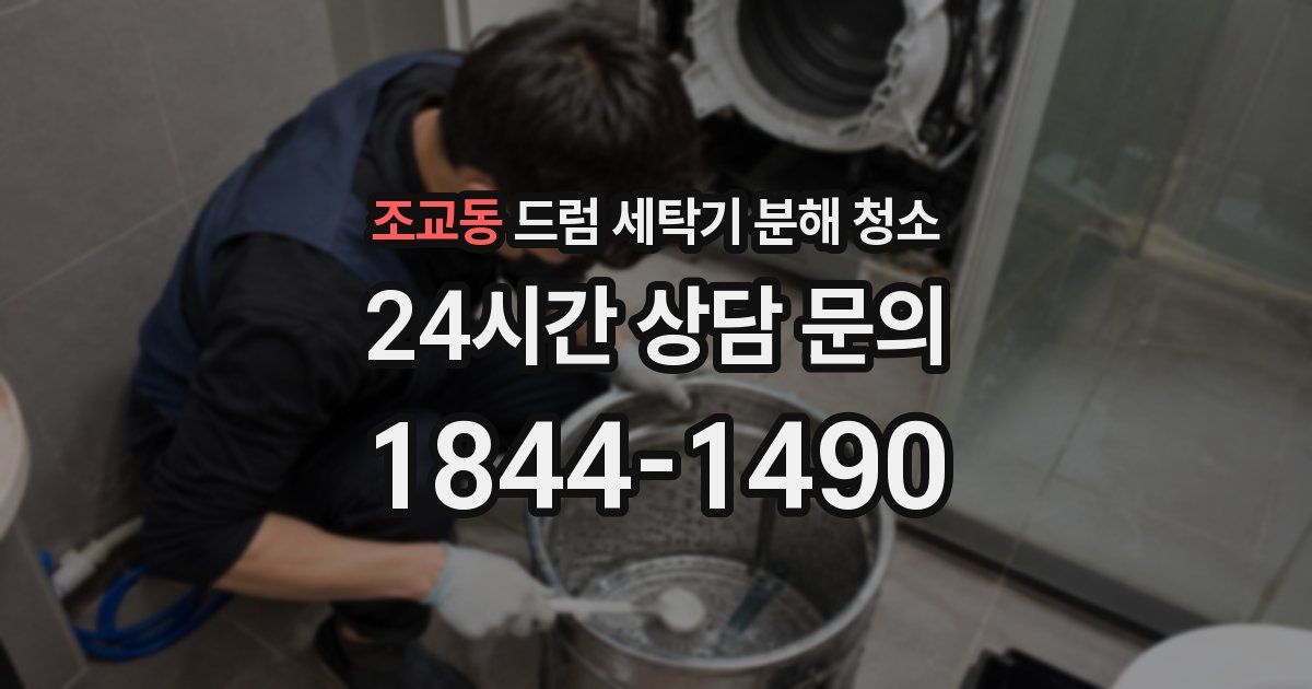 조교동 드럼 세탁기 분해 청소