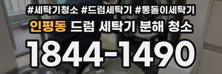 인평동 드럼 세탁기 분해 청소