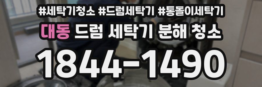 대동 드럼 세탁기 분해 청소