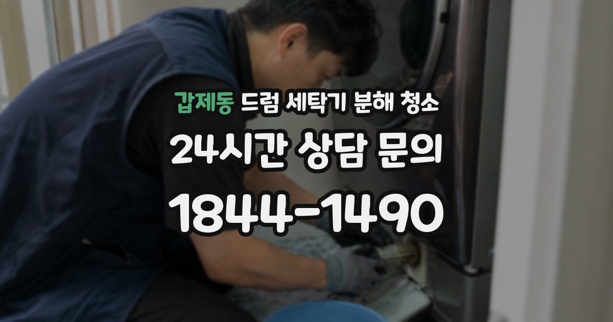 갑제동 드럼 세탁기 분해 청소