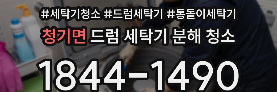 청기면 드럼 세탁기 분해 청소