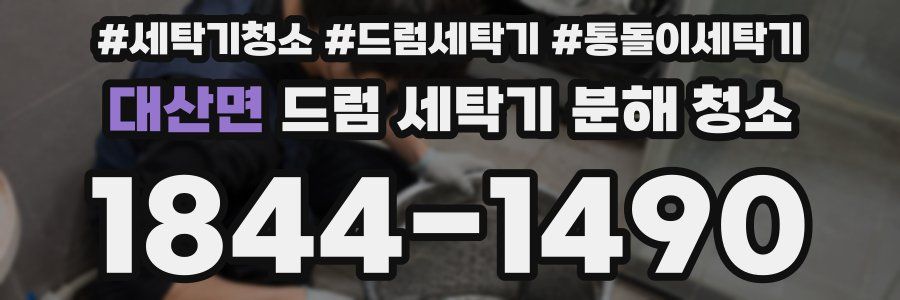 대산면 드럼 세탁기 분해 청소