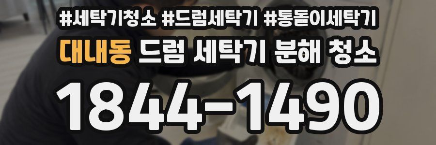 대내동 드럼 세탁기 분해 청소