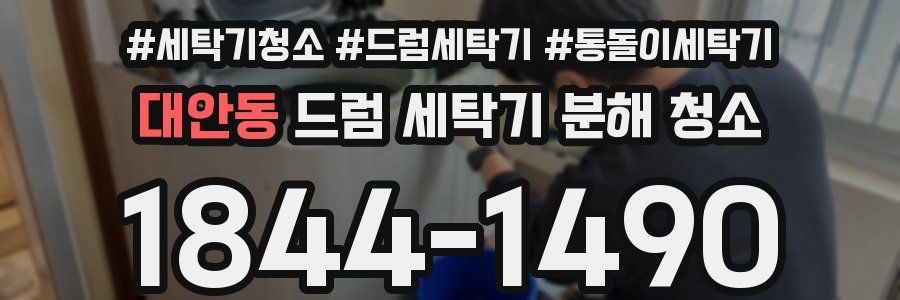 대안동 드럼 세탁기 분해 청소