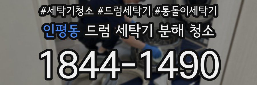 인평동 드럼 세탁기 분해 청소