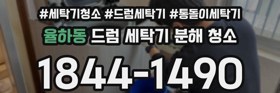 율하동 드럼 세탁기 분해 청소