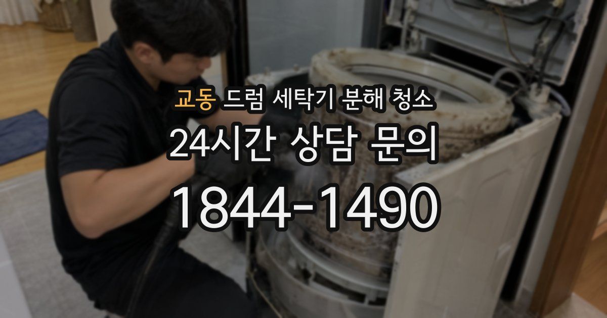 교동 드럼 세탁기 분해 청소