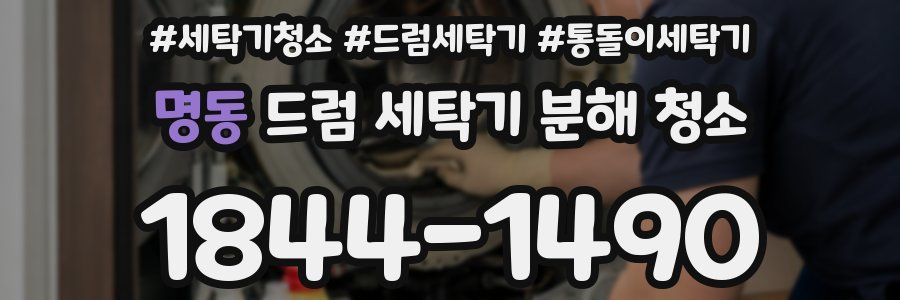 명동 드럼 세탁기 분해 청소