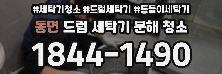 동면 드럼 세탁기 분해 청소