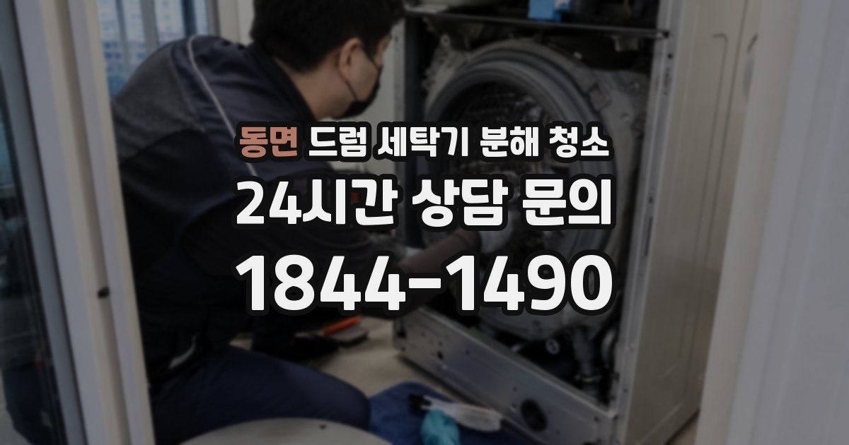 동면 드럼 세탁기 분해 청소