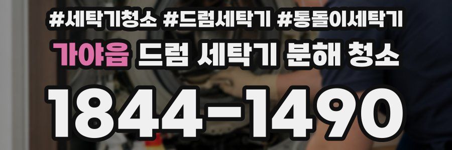 가야읍 드럼 세탁기 분해 청소