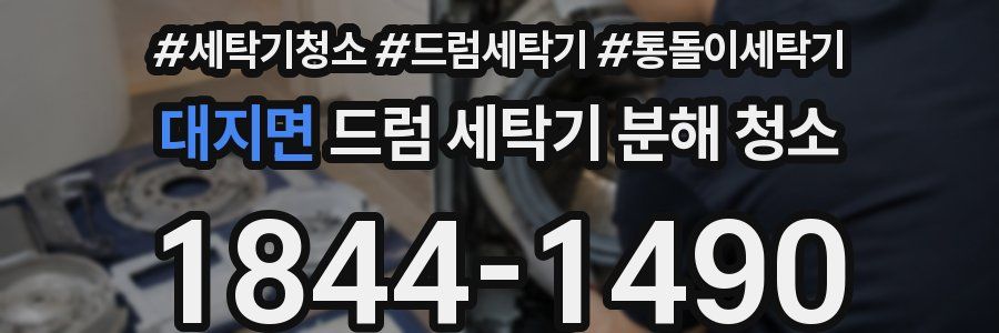 대지면 드럼 세탁기 분해 청소