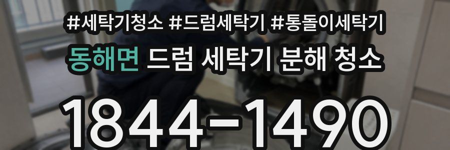 동해면 드럼 세탁기 분해 청소