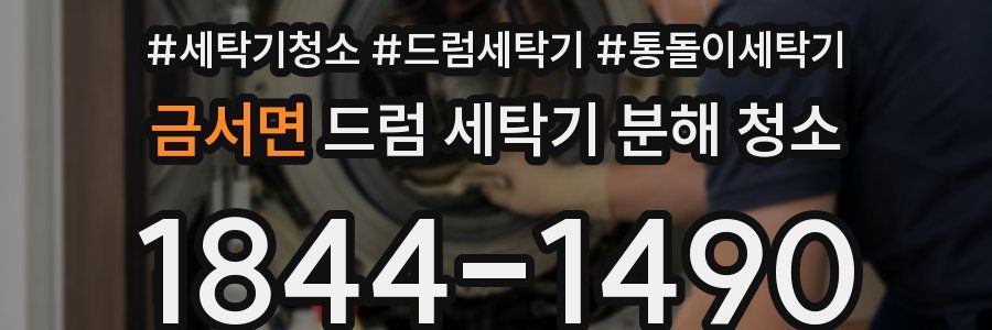 금서면 드럼 세탁기 분해 청소