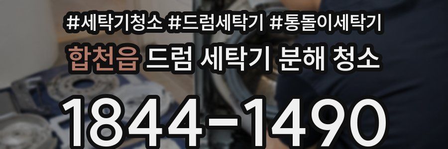합천읍 드럼 세탁기 분해 청소