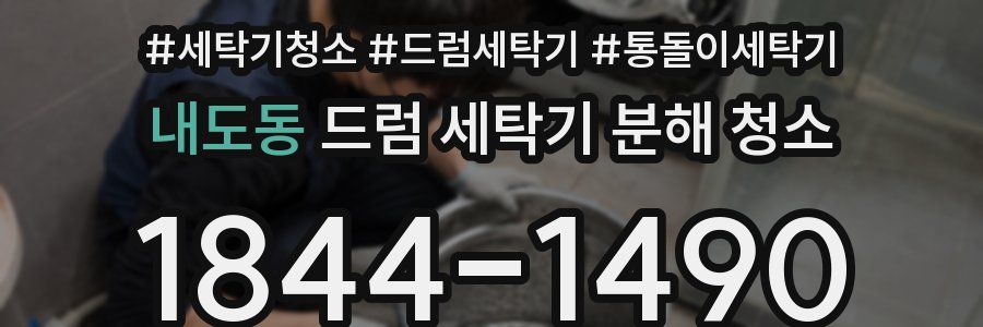 내도동 드럼 세탁기 분해 청소