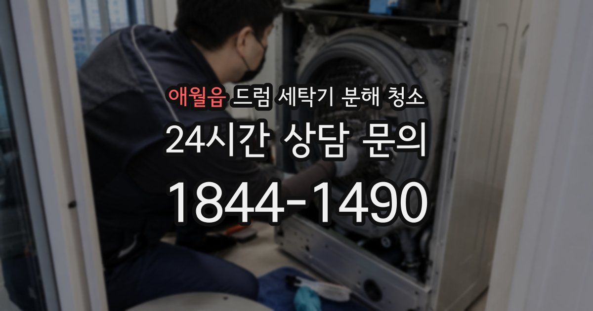 애월읍 드럼 세탁기 분해 청소