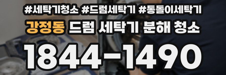 강정동 드럼 세탁기 분해 청소