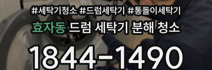 효자동 드럼 세탁기 분해 청소