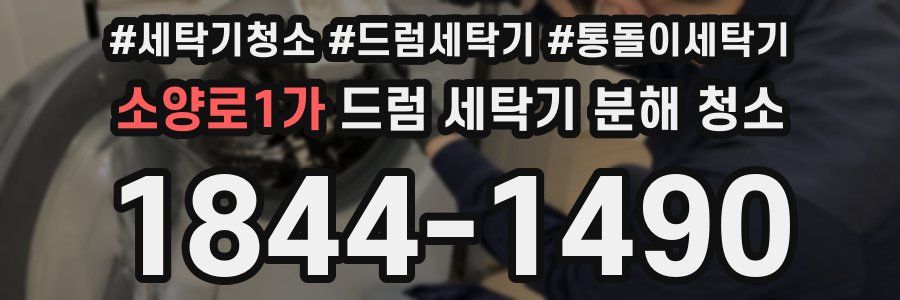 소양로1가 드럼 세탁기 분해 청소