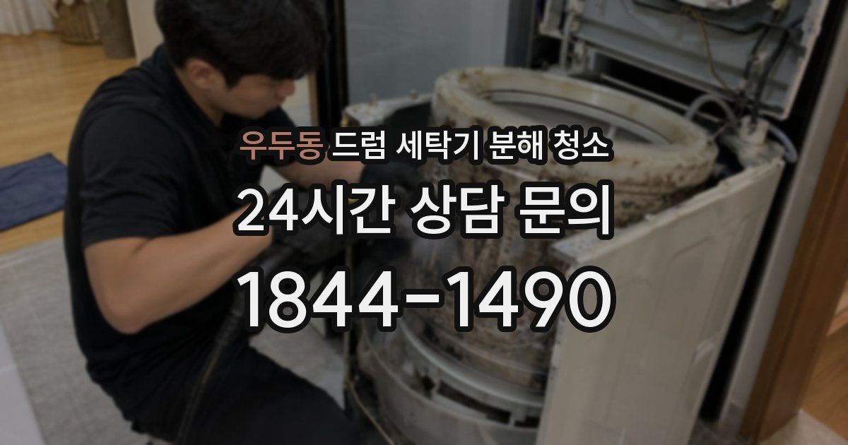 우두동 드럼 세탁기 분해 청소