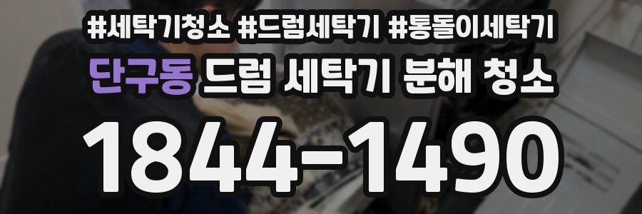 단구동 드럼 세탁기 분해 청소