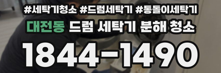 대전동 드럼 세탁기 분해 청소