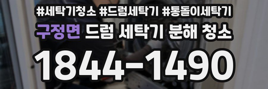구정면 드럼 세탁기 분해 청소