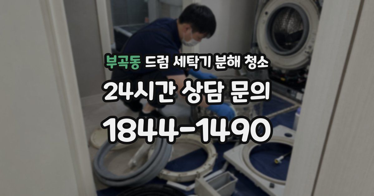 부곡동 드럼 세탁기 분해 청소