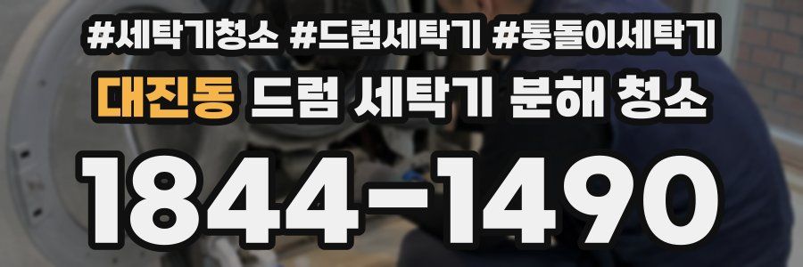 대진동 드럼 세탁기 분해 청소