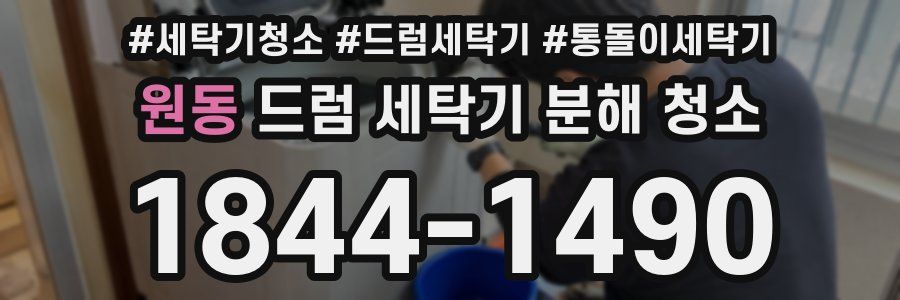 원동 드럼 세탁기 분해 청소