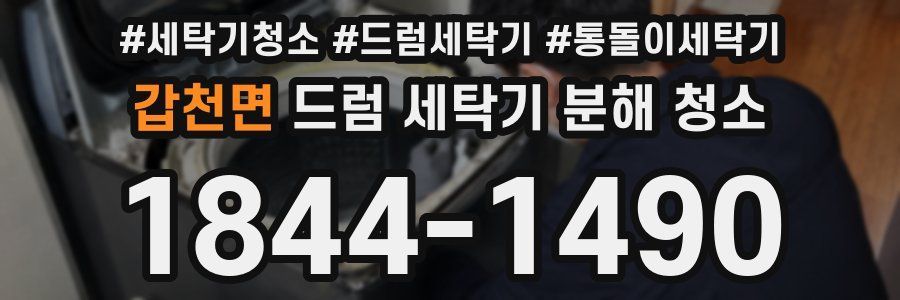 갑천면 드럼 세탁기 분해 청소