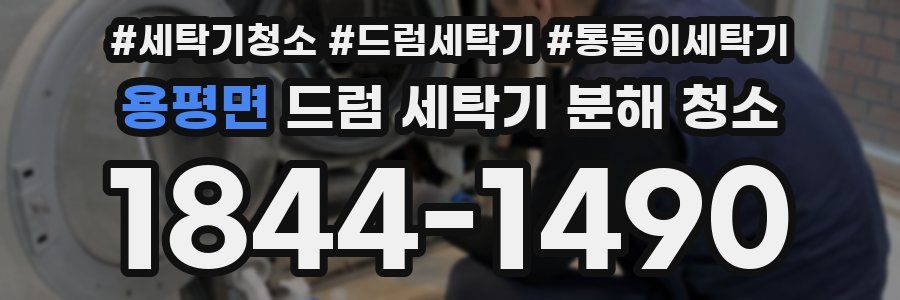 용평면 드럼 세탁기 분해 청소