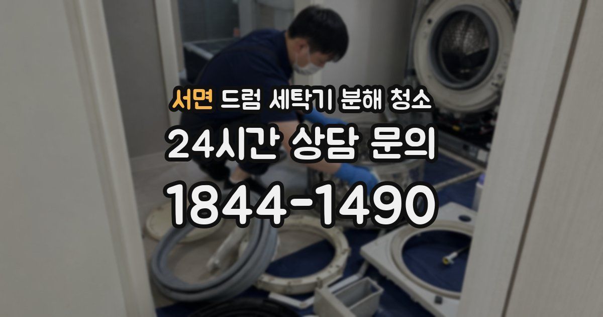서면 드럼 세탁기 분해 청소