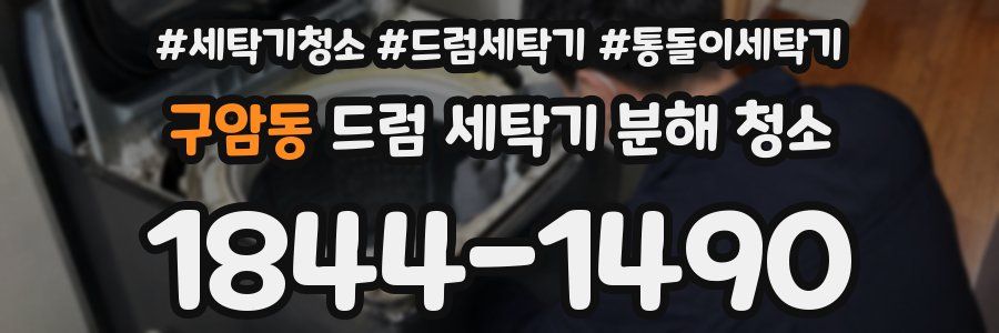 구암동 드럼 세탁기 분해 청소