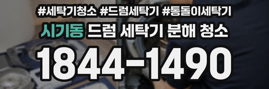 시기동 드럼 세탁기 분해 청소