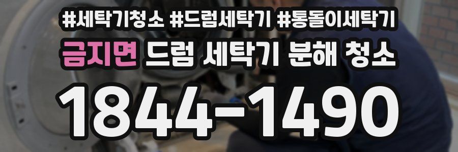 금지면 드럼 세탁기 분해 청소