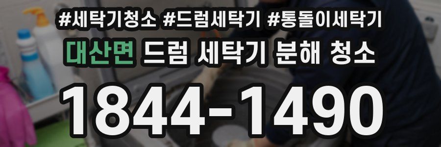 대산면 드럼 세탁기 분해 청소