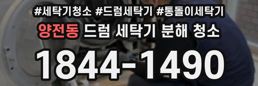 양전동 드럼 세탁기 분해 청소