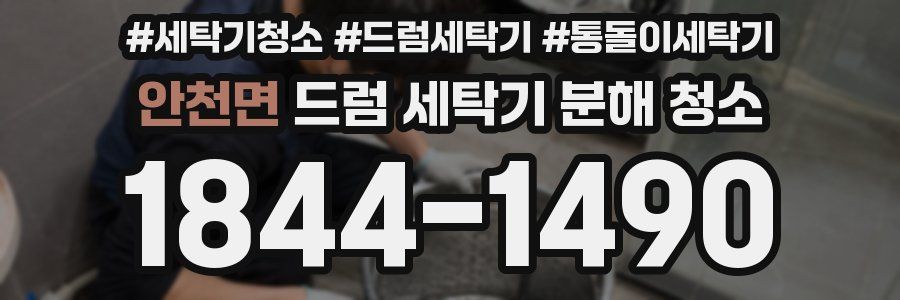 안천면 드럼 세탁기 분해 청소